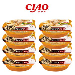 NC-71 CIAO 구운가다랑어 컵스프 가다랑어&가리비관자&닭가슴살 60g x 8개