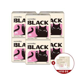 블랙 중형 16P 6팩+순한코튼오가닉중형2Px3팩C