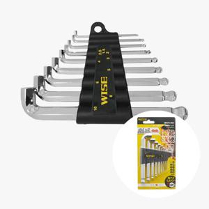 극단숏볼렌치 세트 SBGTS-900 미니 고강도 육각 짧은렌치 9pcs