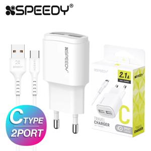 2포트 2.1A 분리형 충전기 C타입 1.2M 케이블 포함(S)