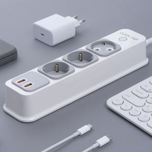 태주산업 부엉이 멀티탭 Q2 고속충전 USB 3구 그레이 3M