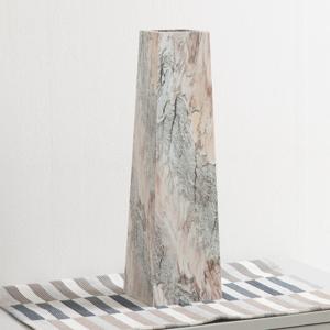 마블사각우드 대형화병 11x38cm 2color 인테리어 장식 소품