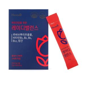 레이디밸런스 루바브뿌리추출물 비타민B군 망간 30포
