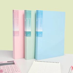 에코 클리어 화일 40매 A4 파스텔 비비드컬러 서류 정리 파일