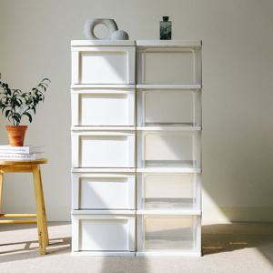 국내생산 5단 밀렌키 틈새 플라스틱 서랍장 옷 수납 주방 정리 서랍장