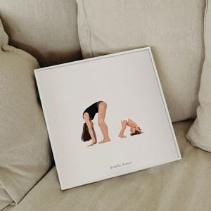 우리의 평범한일상 공감 일러스트 카페 인테리어 그림액자 / 01.엄마와딸