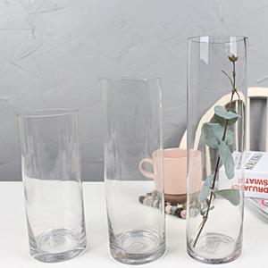 심플 원통 유리화병 지름 8cm_3sizes