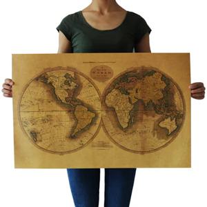 W002 세계지도 포스터 72cm x 47cm