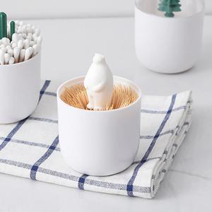 감성 곰 면봉통 이쑤시개통 함 요지통