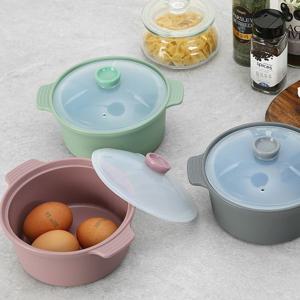 국산 실리콘 냄비 전자렌지용 계란찜기 (중) 800ml