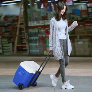 캐리어형 대용량 아이스박스 캠핑 카트 아박 아이스 박스 3sizes