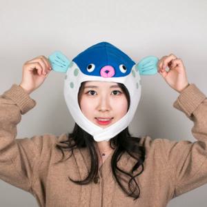 일본 복어 모자 돈키호테 물고기 팬싸햇