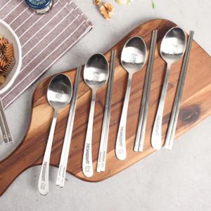 홈애니 주니어벌(스푼+젓가락) 수저세트 (5type)