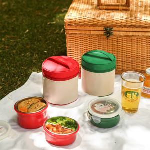 마이 버디 스텐 2단 도시락 세트 (2 color) 가방 포함 직장인 점심 어린이집 소풍