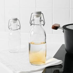 화이트 리아 밀폐 유리병 보틀 500ml