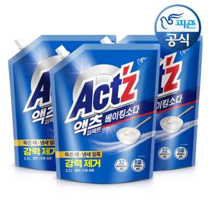 액츠 퍼팩트 베이킹소다 리필 2.2Lx3개