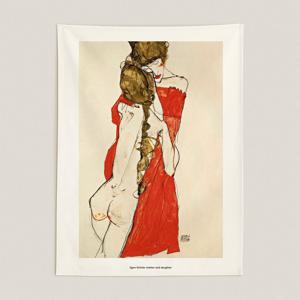 인테리어 패브릭포스터 / 가리개 커튼 _ES어머니와딸