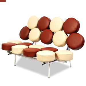 PAF-1311 인조가죽 2인 철재 소파