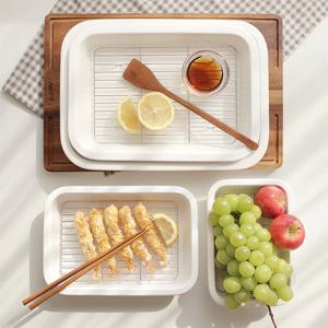 오븐 사용가능한 세라믹 트레이+밧드세트 도자기용기