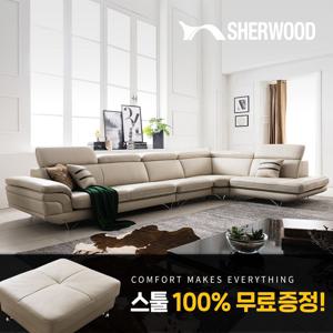소나 8인용 코너형 이태리 통가죽 천연면피 소가죽 기능성 소파