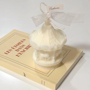 회전목마캔들 메리고라운드 오브제캔들 디자인 향초 필라왁스 인테리어소품