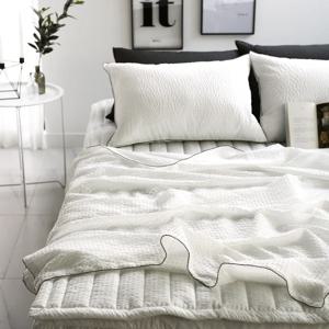 모노라인 시어서커 여름홑이불 화이트(세트) SS/Q