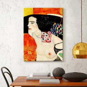 클림트 황금 명화 그림 캔버스 액자 45. GK-유디트 II