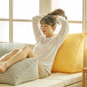 수니홈 삼각 등받이 기대미 침대 헤드 대형 등 쿠션 4size, 10color