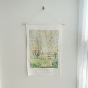 우드 행잉 패브릭 포스터 (우드프레임 포함) / 90 Seated Under Will/