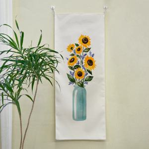 해바라기C 세로형 패브릭 포스터 / 바란스커튼(size2)