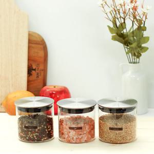 스텐 유리 밀폐용기 양념통 320ML 1P