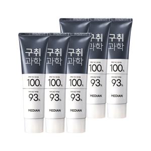 메디안 구취과학 치약 프리징 쿨민트 120g 6입