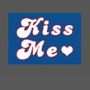A892 - Kiss Me 로고 캐릭터 스티커 방수 리폼 DIY 노트북 캐리어 화분 스티커