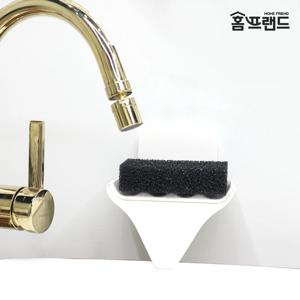 접착식 수세미 걸이 (화이트)