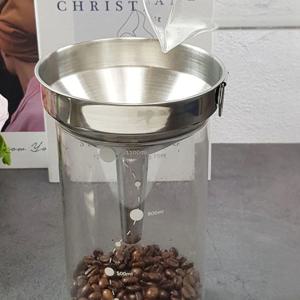 위생적 스텐 깔때기 기름 오일 소분 넓은 입 와이드 소형