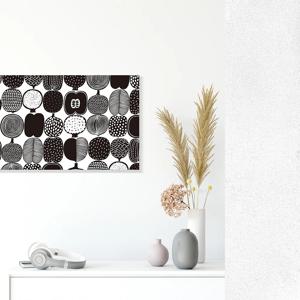 마리메꼬 콤포티 블랙 패브릭 액자