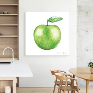 풍수 행운가득 모던 사과그림 - 14. 수채화 그린