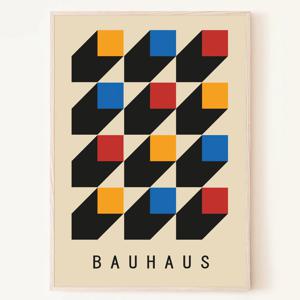 바우하우스 입체 큐브 BAUHAUS 그림 액자
