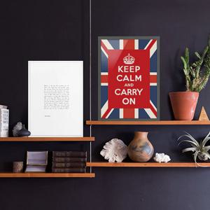 Keep Calm 킵캄 유니언잭 포스터 - A4 A3 A2 50X70