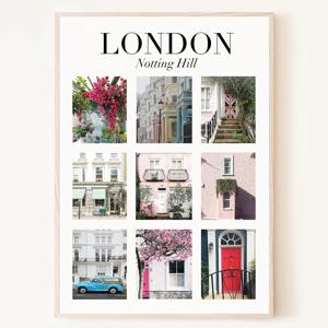 영국 런던 노팅힐 London 도시 풍경 포스터
