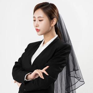 할로윈 면사포 블랙