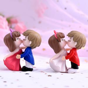 뽀뽀부부 캐릭터 미니어쳐 미니가든 화분 장식