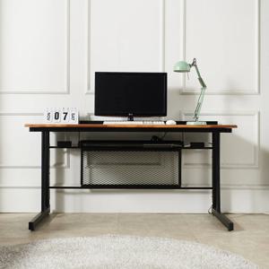 러프 멀바우원목 사무용책상 1600