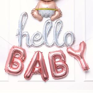 은박풍선 hello BABY 베이비샤워 풍선