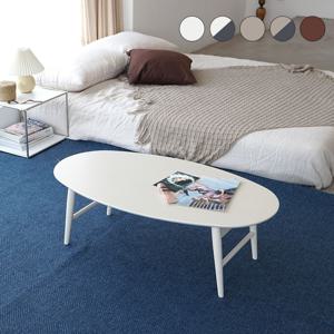 핀 타원형 원목 좌식 접이식테이블 소파테이블 거실테이블 1000 5colors