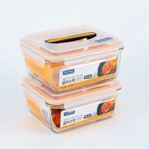 핸디 밀폐 김치통 2.7L 2개