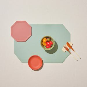 옥타곤 실리콘 식탁매트_43x30CM
