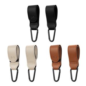 레더 카라비너 유모차 가방걸이 고리 홀더 악세사리 2p