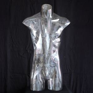 마인 투명 플라스틱 아크릴 토르소 속옷 매장용 남성 마네킹 고스트컷 누끼컷 의류 촬영