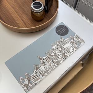 1+1 PVC 디자인 코팅 스키니 테이블매트 산토리니